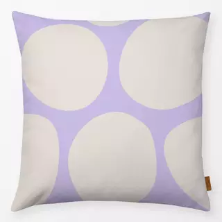 Kissen Große Punkte flieder