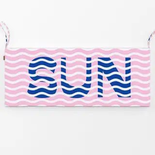 Bankauflage Sun Waves Blue