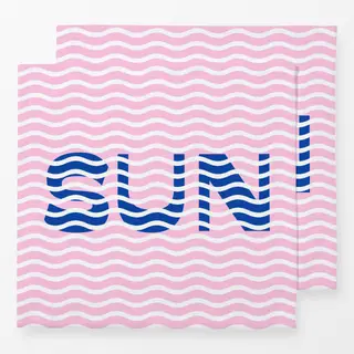 Servietten Sun Waves Blue