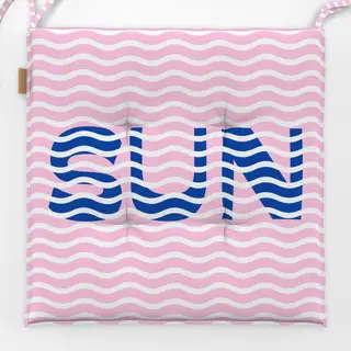 Sitzkissen Sun Waves Blue
