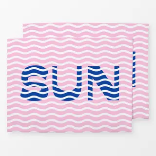 Tischset Sun Waves Blue