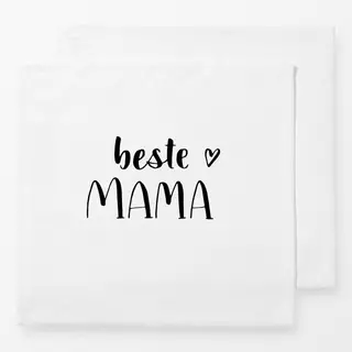 Servietten Schwarz-Weiß