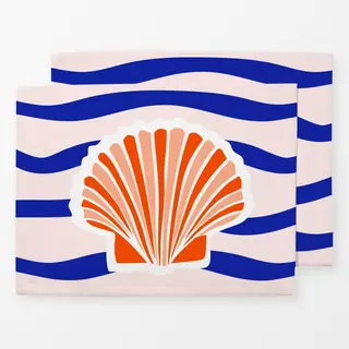 Tischset Coastal summer Muschel