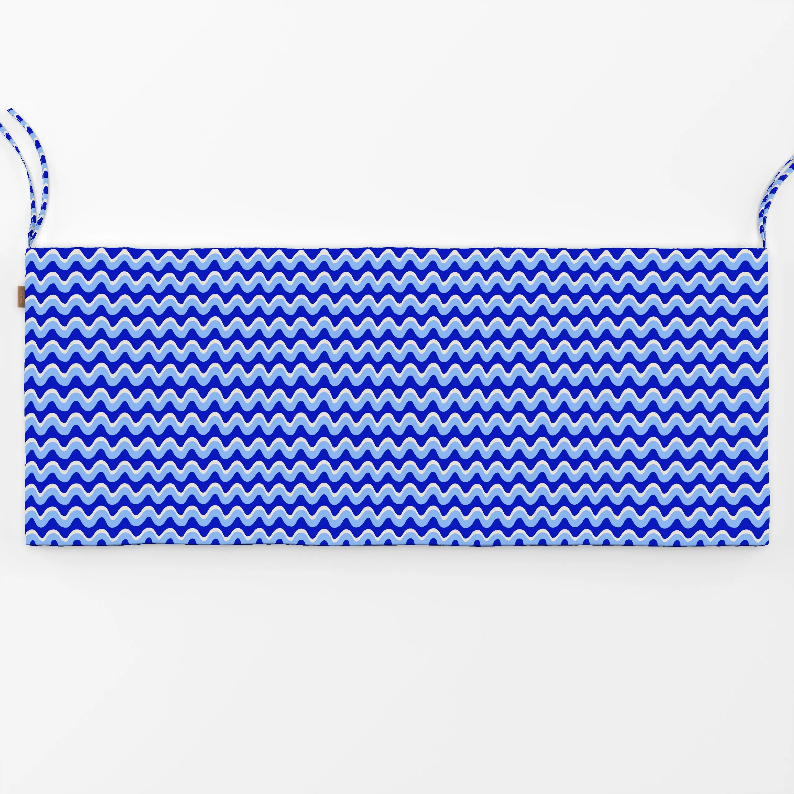 Bankauflage Wellen Blau Dunkel - Sommer, Symbole & Muster - von „Sophie Augustin Illustration"; Wasser, Meer, Strand, Sommer...