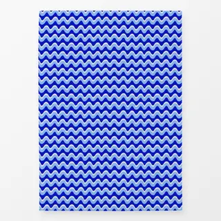 Geschirrtücher Wellen Blau Dunkel