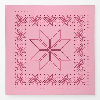 Tischdecke Norweger Stern pink