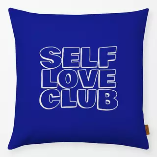 Kissen Self Love Club Blau