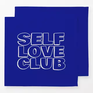 Servietten Self Love Club Blau