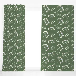 Dekovorhang Blüten auf Olive