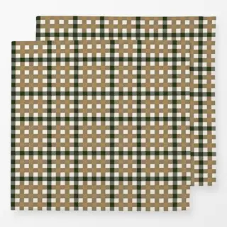 Servietten Christmas Tartan green
