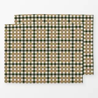 Tischset Christmas Tartan green