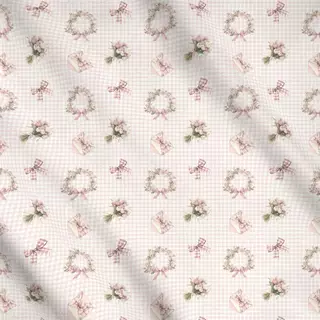 Meterware Coquette Gingham Rosa Spring