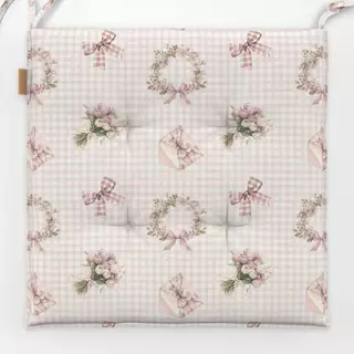 Sitzkissen Coquette Gingham Rosa Spring