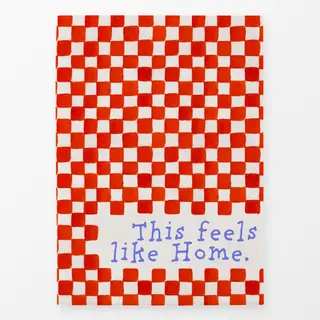 Geschirrtücher This-feels-like-Home-rot-lila