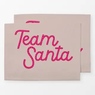 Tischset Team Santa pink