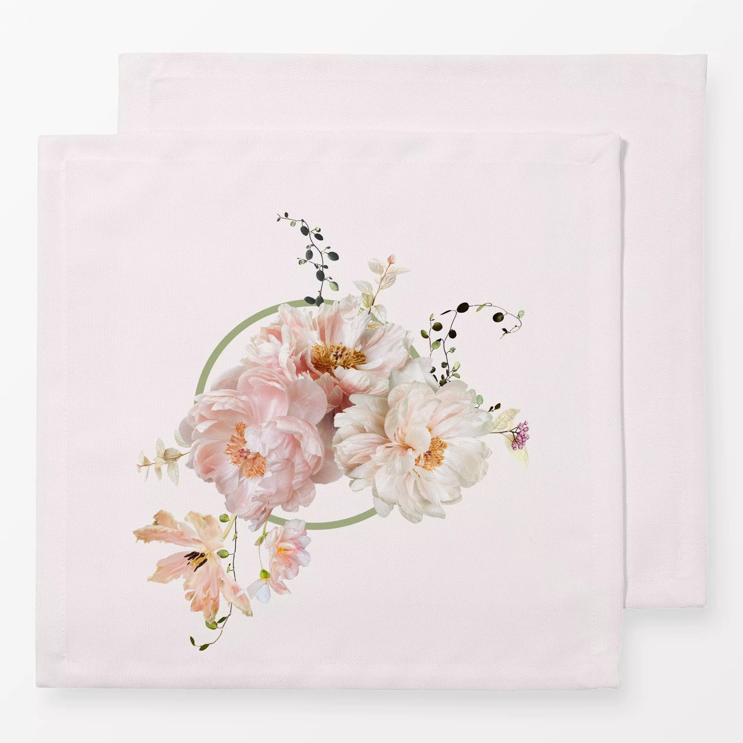 Servietten Pfingstrosen Garten 2023 - Frühling, Sommer, Pflanzen & Botanik - von „Uta Naumann"; Natur, Blätter, Garten, Pfin...