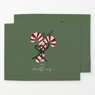 Tischset Cosy Christmas Zuckerstange