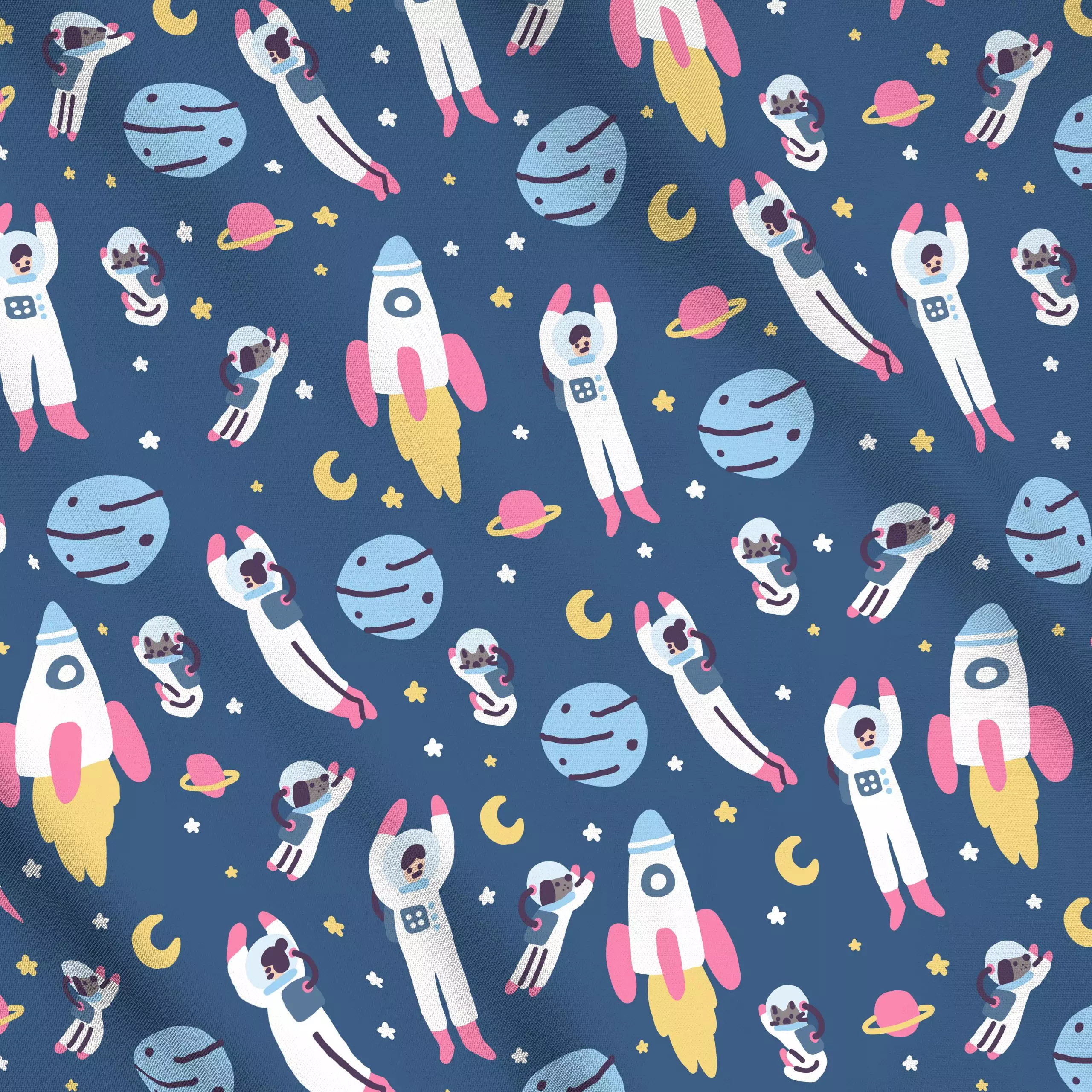 Meterware Universe - Kinderzimmer & Motive für Kinder, Astronomie & Weltraum - von „Sara Maese"; Kinder, weltraum, space, as...