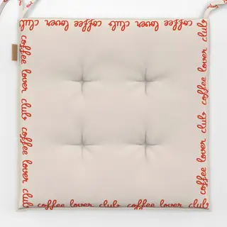 Sitzkissen Coffee Lover Club Rahmen