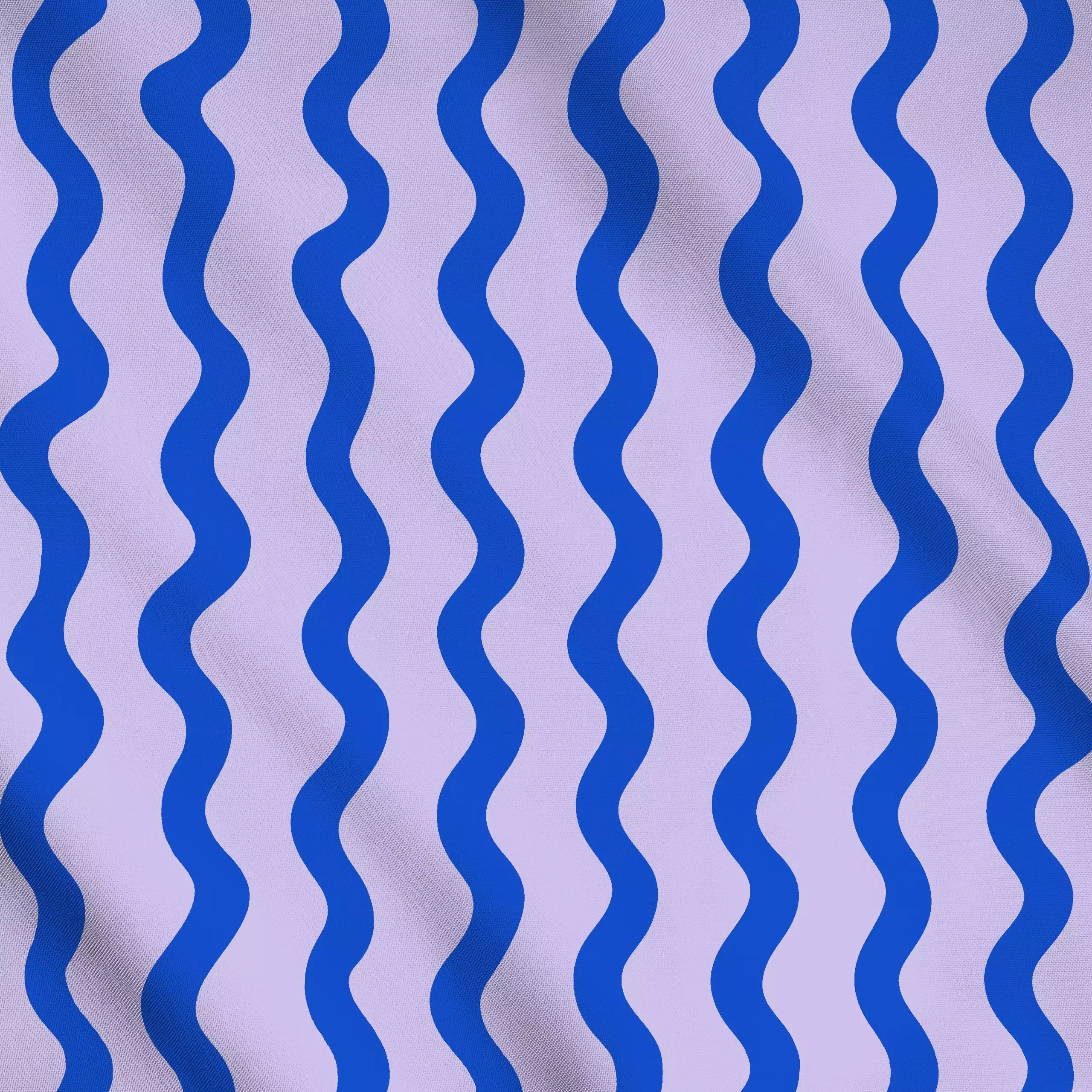 Meterware Wellen Blau Lila, gemustert, Sommer, von Studio Kesse