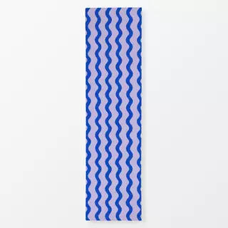 Tischläufer Wellen Blau Lila