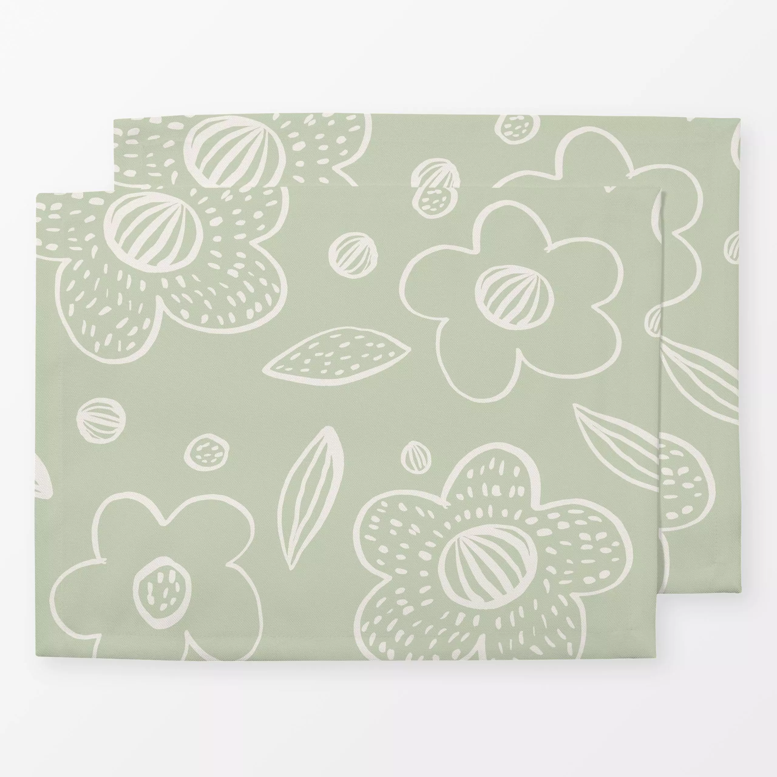 Tischset Happy Flower Pattern, Blumen, Ostern, von Kruth Design
