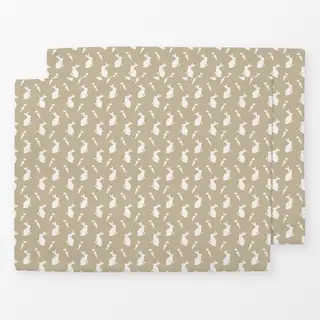 Tischset Hase und Möhre Muster