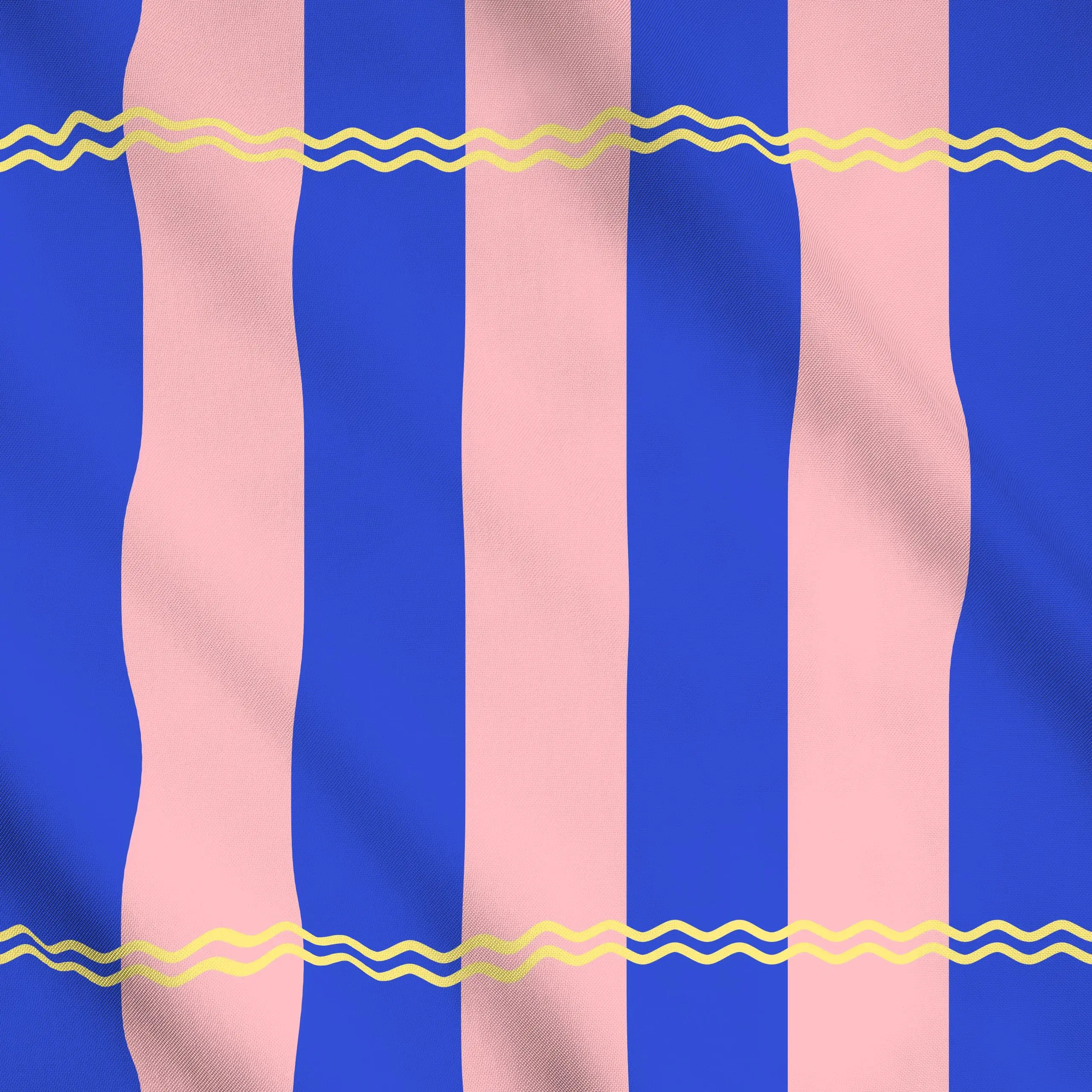 Meterware COLORFUL AND BOLD BLUE, gemustert, von Jana Moßmann