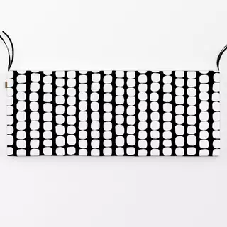 Bankauflage Muster Punkte Dots weiss