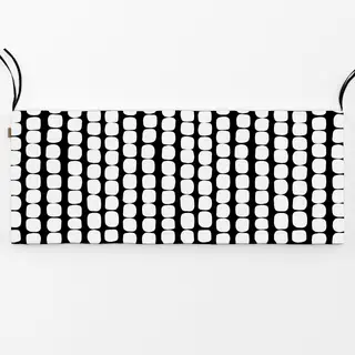 Bankauflage Muster Punkte Dots weiss