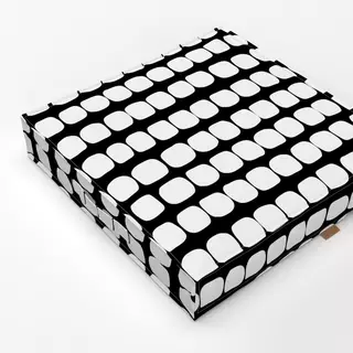 Bodenkissen Muster Punkte Dots weiss