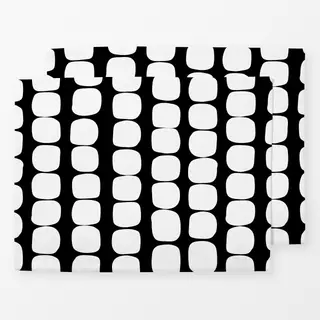 Tischset Muster Punkte Dots weiss