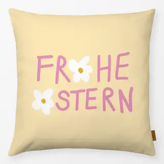Kissen Frohe Ostern Blume Gelb
