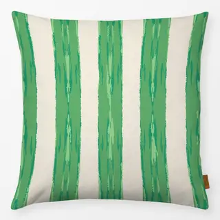Kissen Brushstroke Stripes green