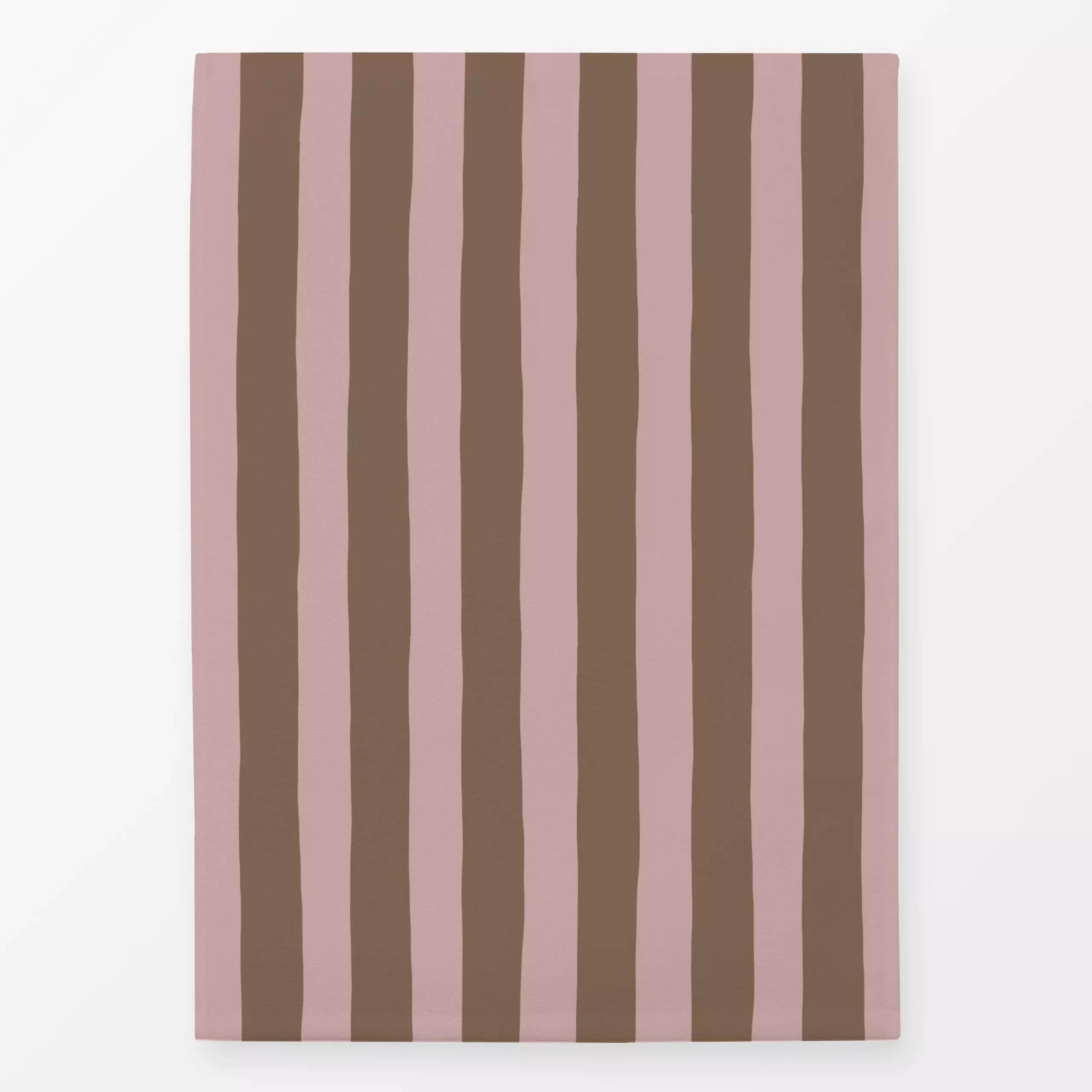 Geschirrtücher Breite Streifen Braun Rosa - Symbole & Muster - von „Studio Kesse"; Linien, Streifen, Hygge, Cozy, landhaus, ...