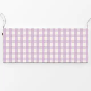 Bankauflage Kariert Lila