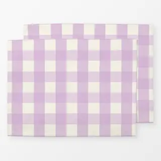 Tischset Kariert Lila