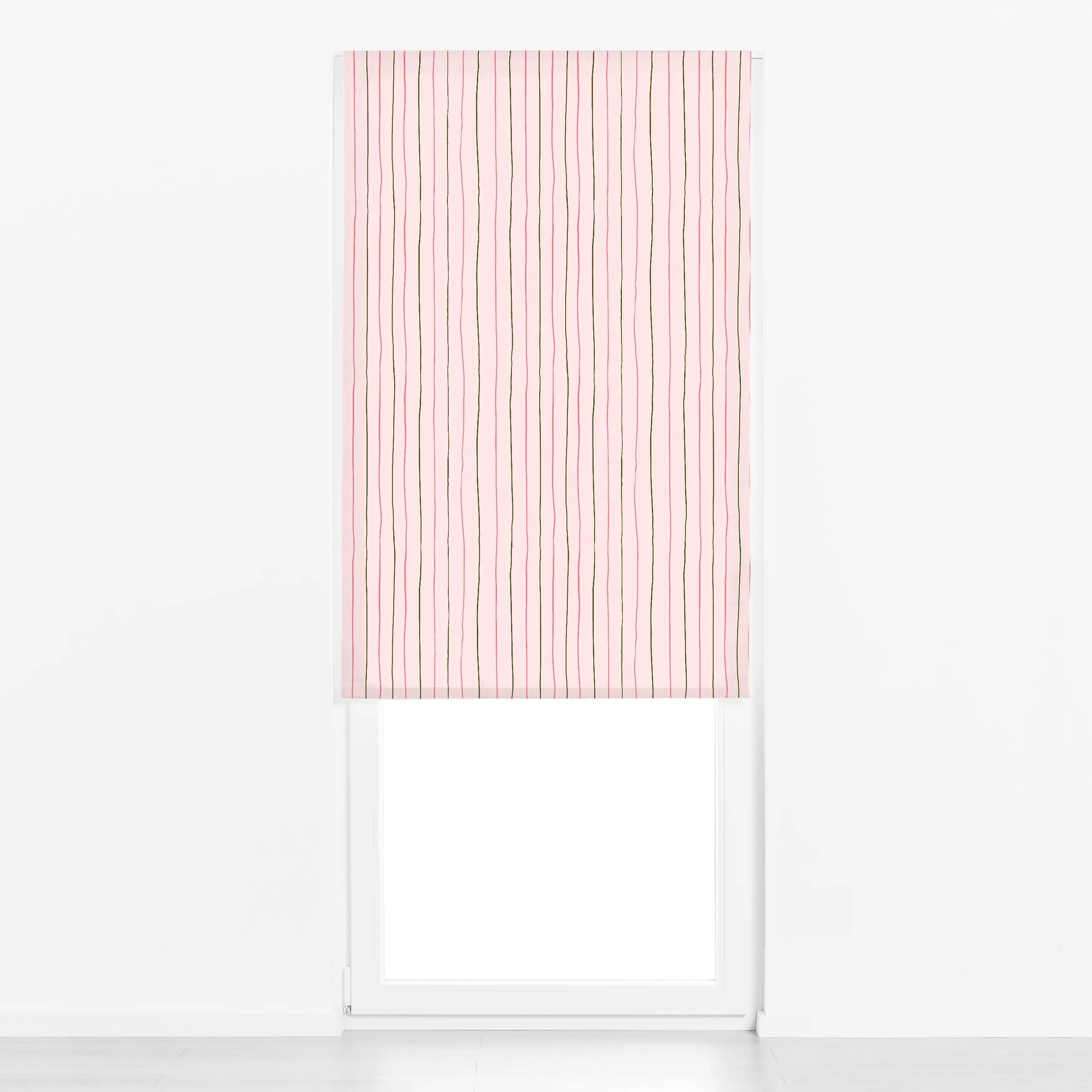 Raffrollo Summer Stripes - Symbole & Muster - von „By Anna Sienna"; Muster, linie, Linien, pink, organisch, gestreift