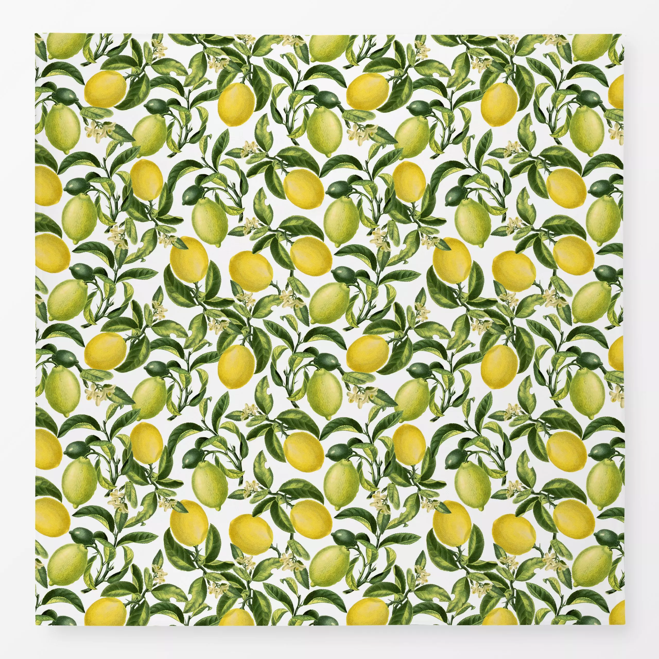 Tischdecke Zitronen Limonade 6 - Symbole & Muster, Retro & Vintage - von „Uta Naumann"; Muster, Zitrone, Sommer, exotisch, f...