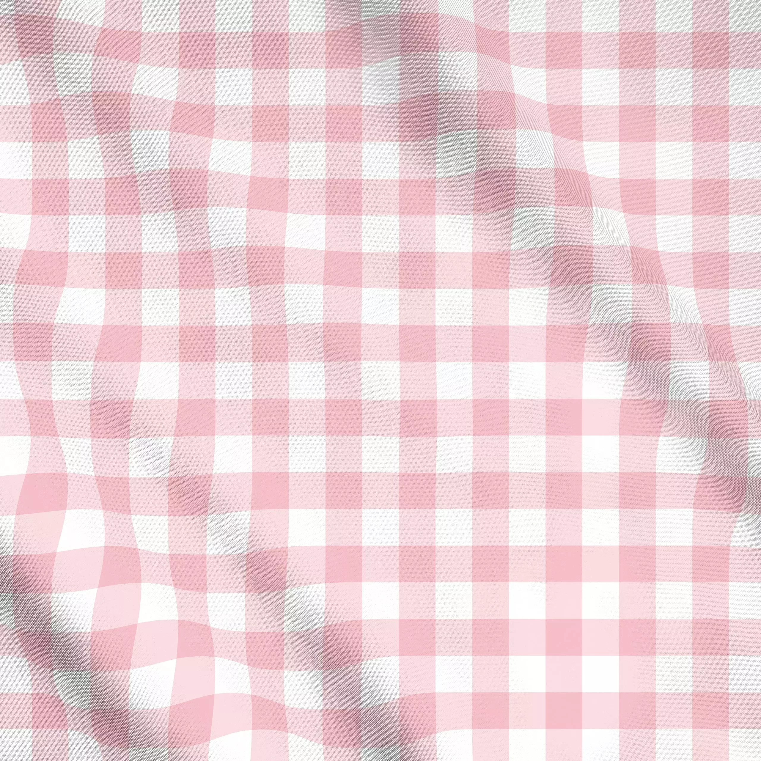 Meterware Rosa Weiß Gingham Grid 3 - Sommer, Symbole & Muster, Retro & Vintage - von „Uta Naumann"; grid, Karo, kariert, gin...