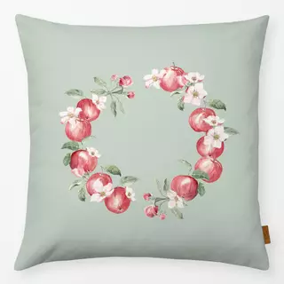 Kissen Apfel Kranz milky hellgrün