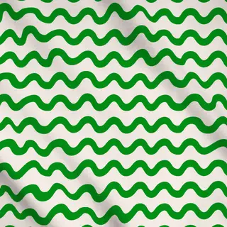 Meterware Wellen grün