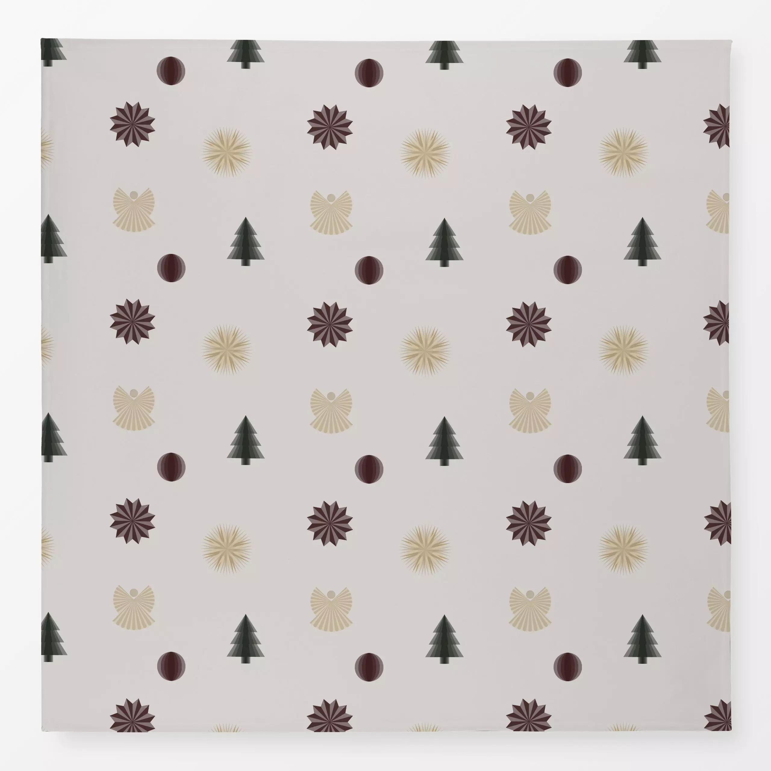 Tischdecke Weihnachtselemente bunt - Weihnachten - von „textilwerk"