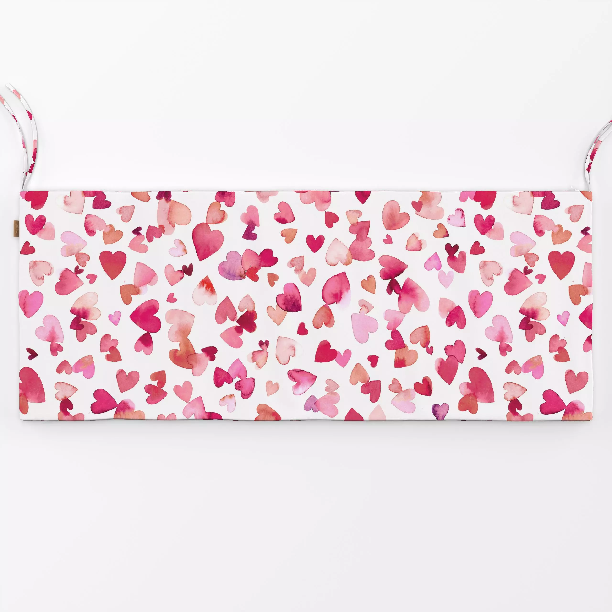Bankauflage Valentin Herzen Rosa - Frühling, Liebe, Romantik & Pride - von „Ninola Design "; rosa, Herzen, Pride, Valentinst...