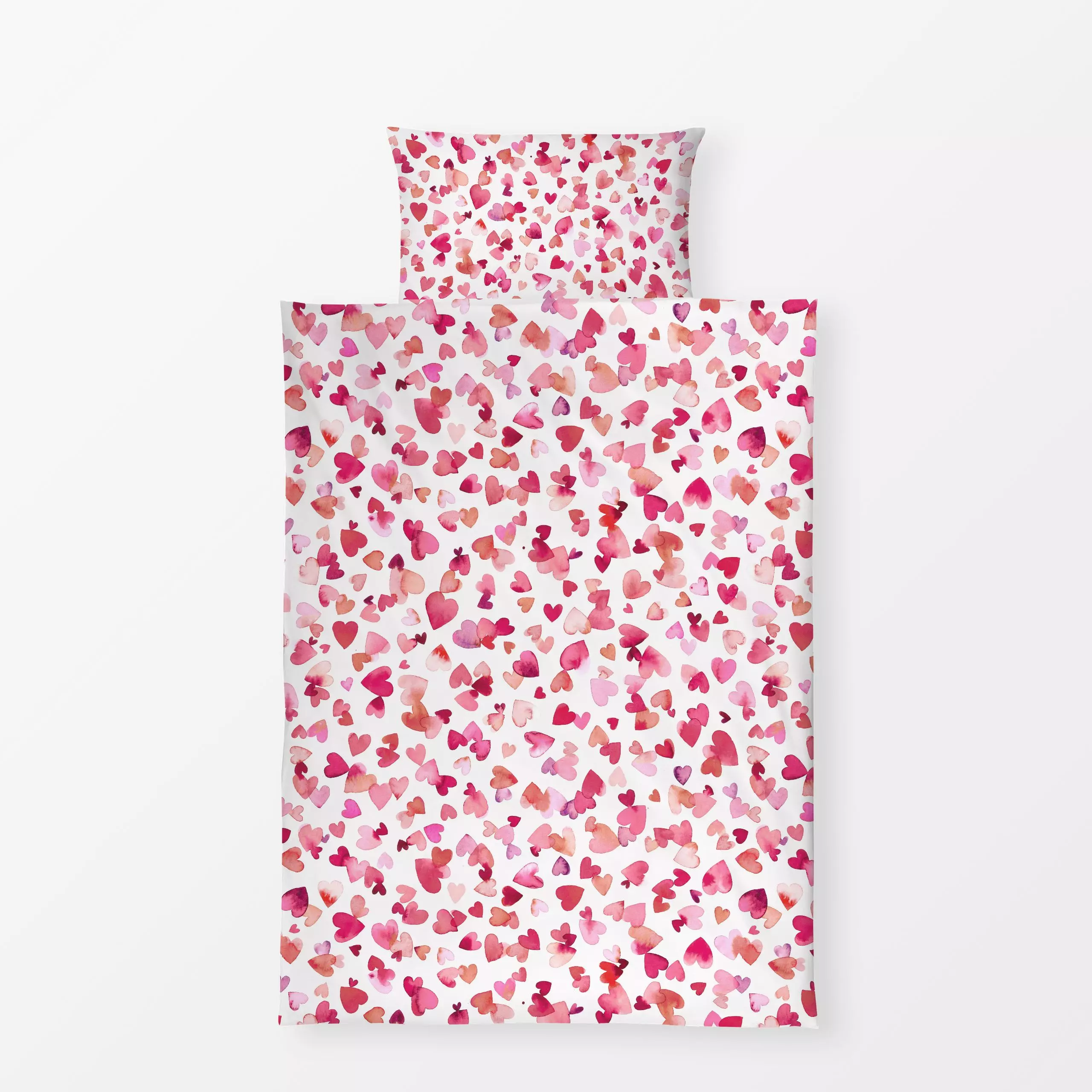 Bettwäsche Valentin Herzen Rosa - Frühling, Liebe, Romantik & Pride - von „Ninola Design "; rosa, Herzen, Pride, Valentinsta...