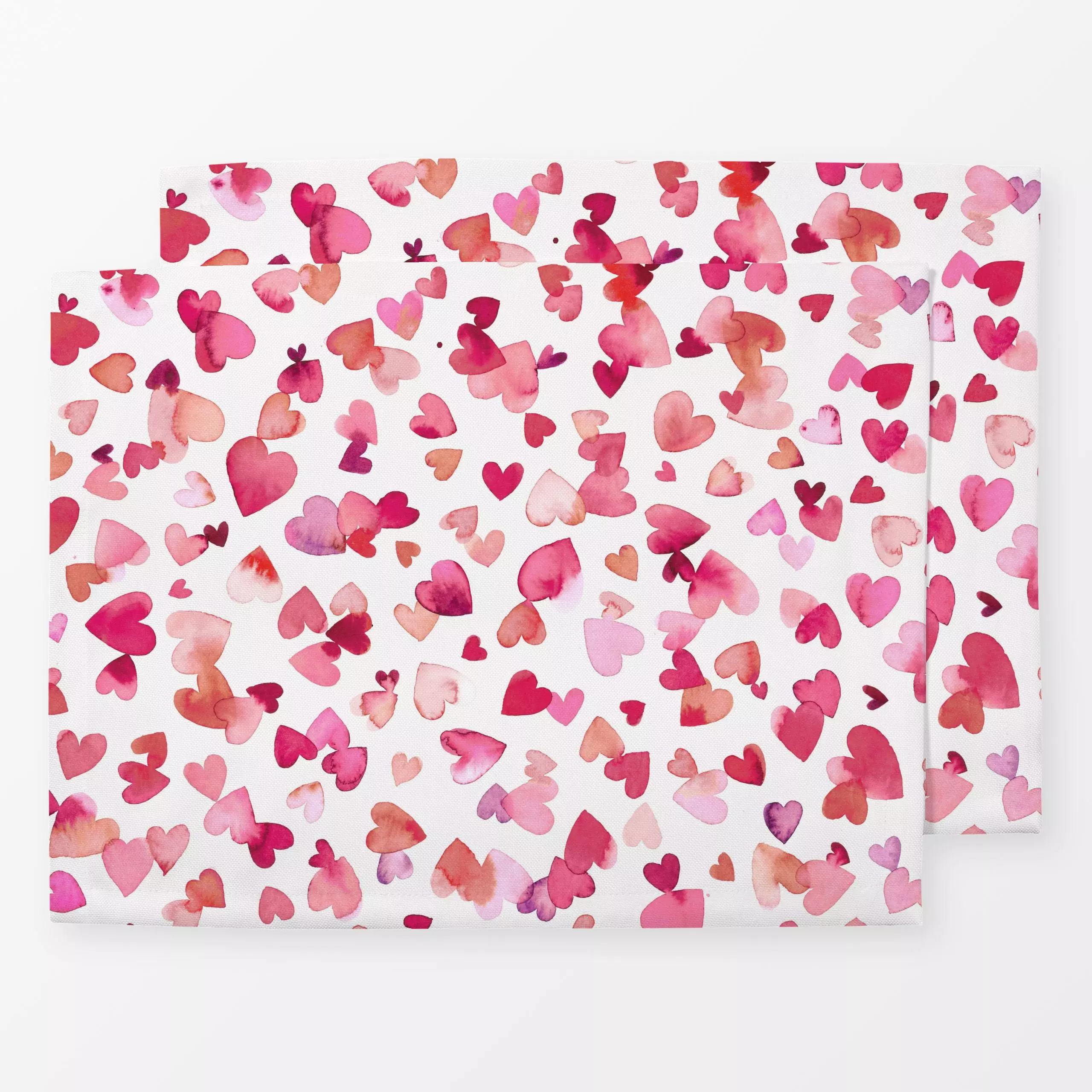 Tischset Valentin Herzen Rosa - Frühling, Liebe, Romantik & Pride - von „Ninola Design "; rosa, Herzen, Pride, Valentinstag,...