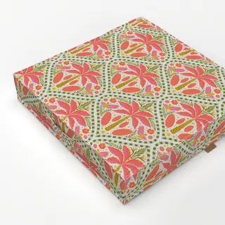 Bodenkissen Tropical Summer Creme Pink