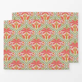 Tischset Tropical Summer Creme Pink