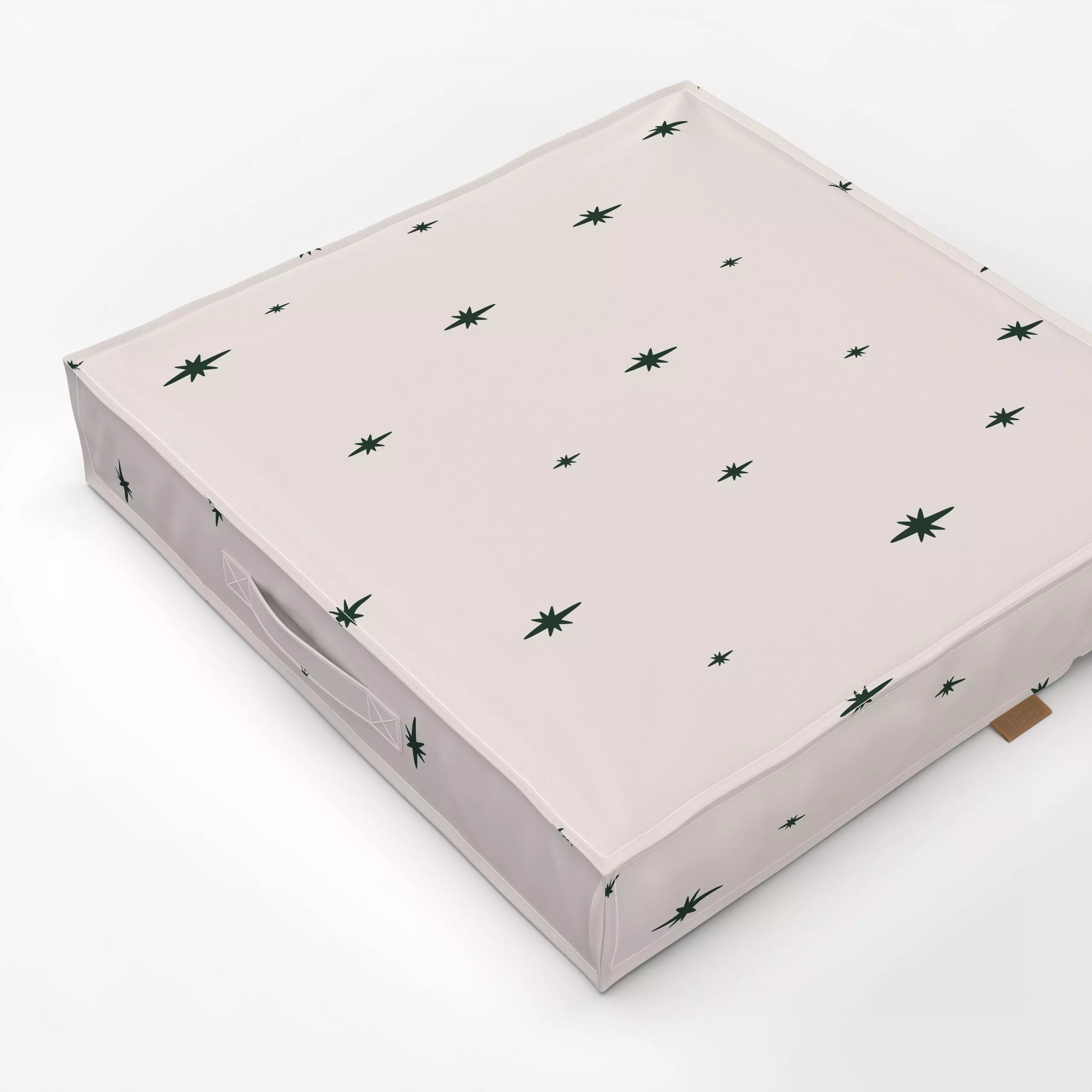 Bodenkissen Little stars | tannengruen - Weihnachten, Winter - von „moDeern Design Studio"; Sterne, Weihnachten, weihnachtli...