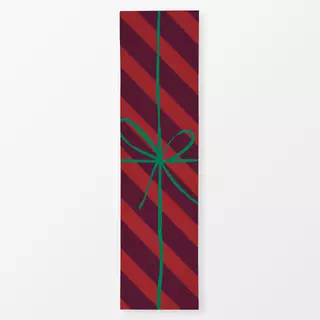 Tischläufer Geschenk Burgund Rot Striped